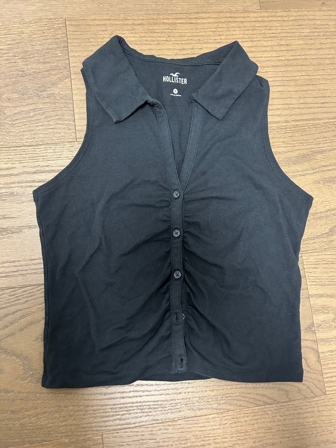 새상품) 홀리스터 카라 홀터넥 슬리브리스 상품이미지1