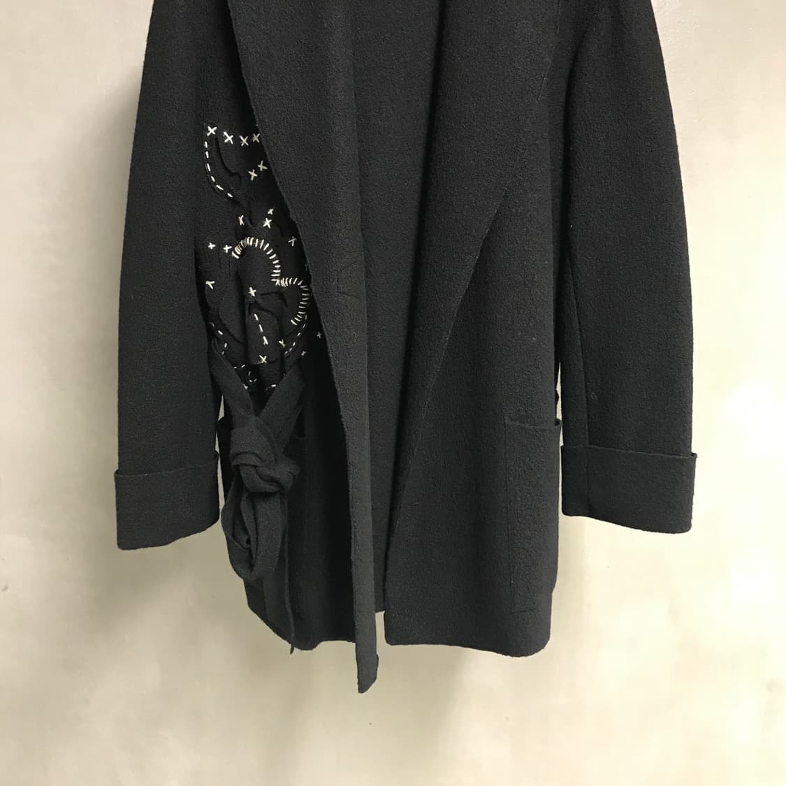 겐조 자수 코트 블랙 38(W) 상품이미지3