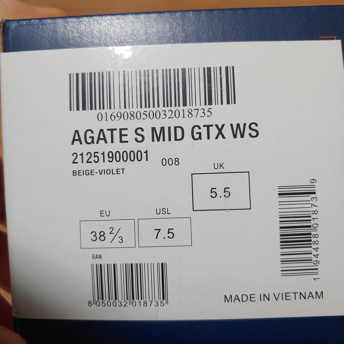 아가태 미드 여성 등산화 245  새상품 상품이미지7