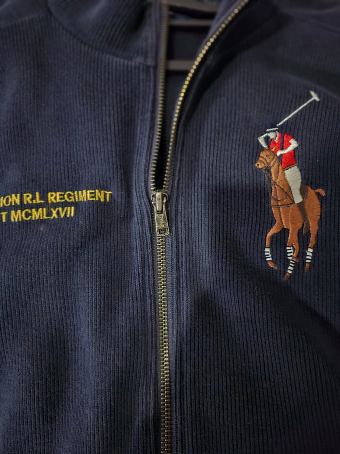 폴로 빅포니 네이비 니트 집업 95 / M 상품이미지2