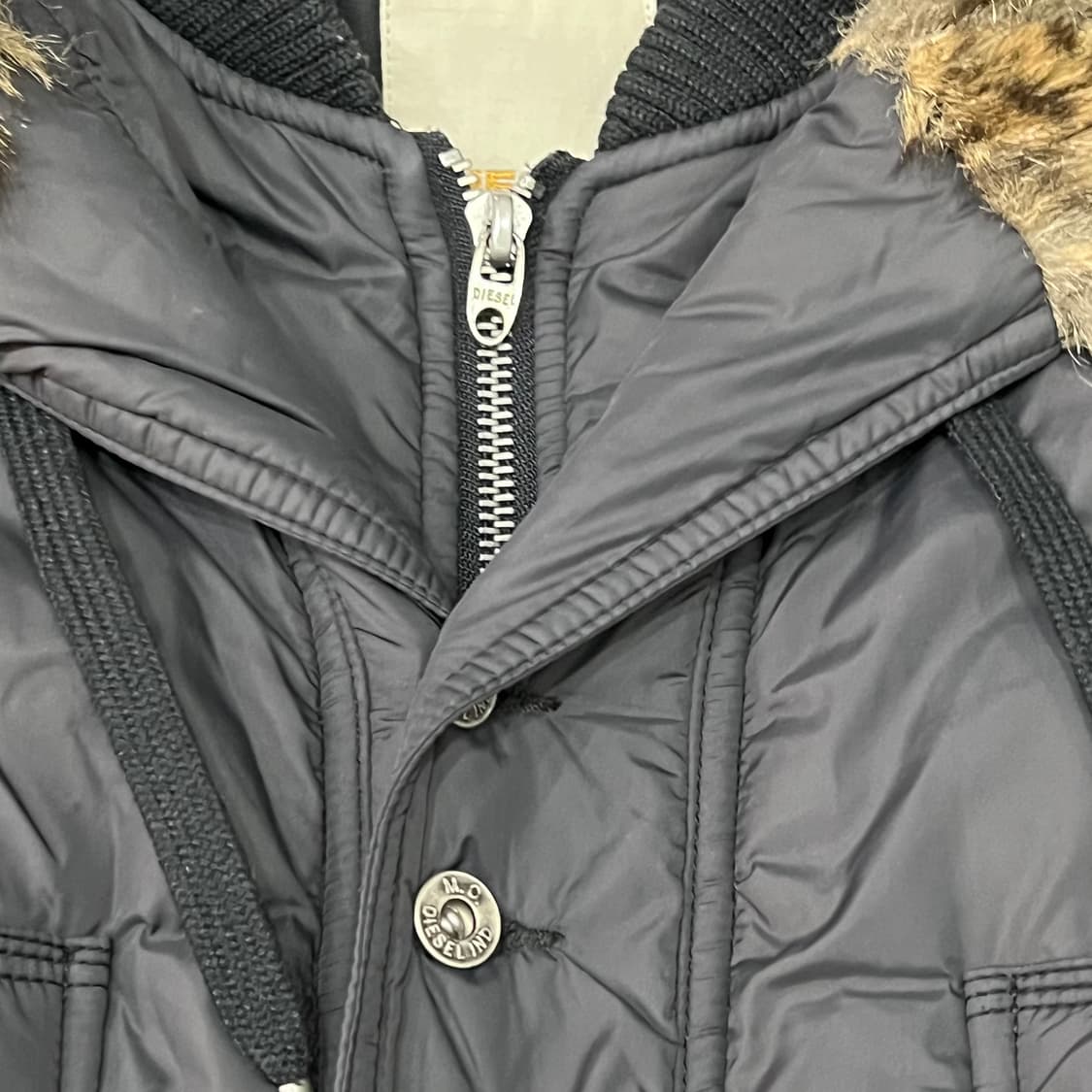  디젤 레이어드 퍼 후드 패딩 y14513 상품이미지4