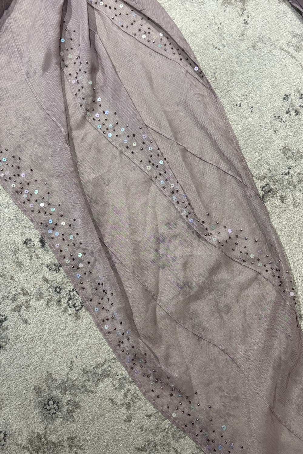 Sequin Mauve Scarf 상품이미지3