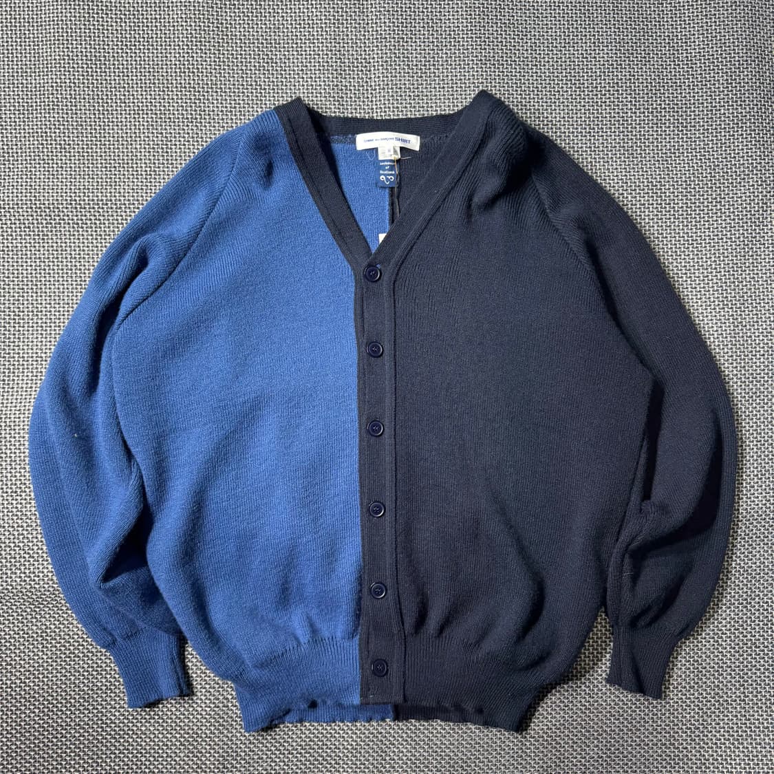 COMME DES GARCONS 배색 니트 가디건(M/OLD-8060) 상품이미지1