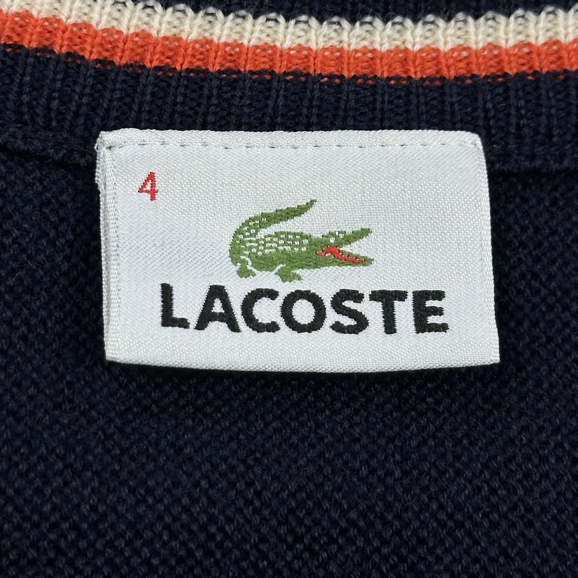 라코스테 크록 네이비 가디건 (L) 상품이미지5