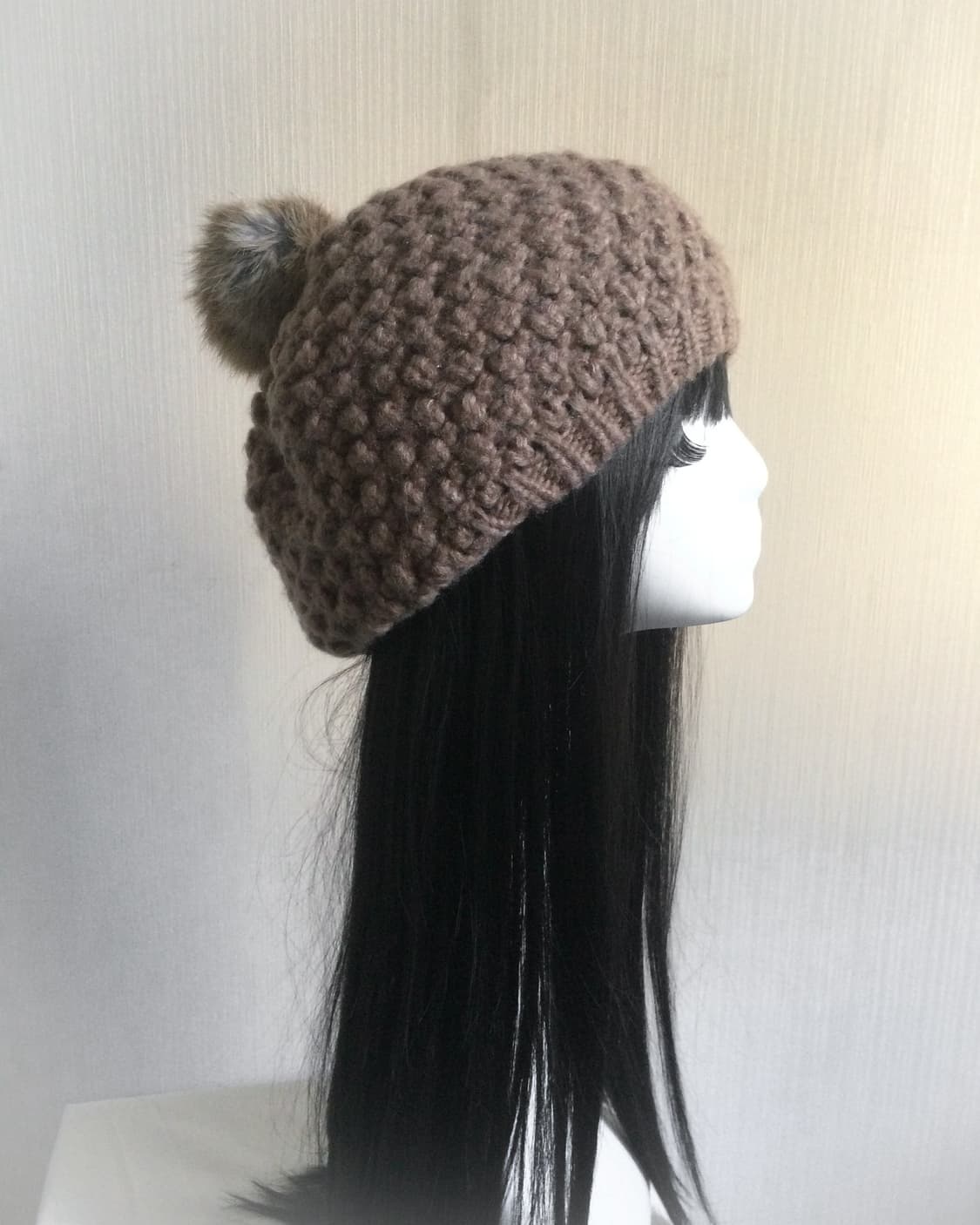  Pom knit beret 상품이미지1