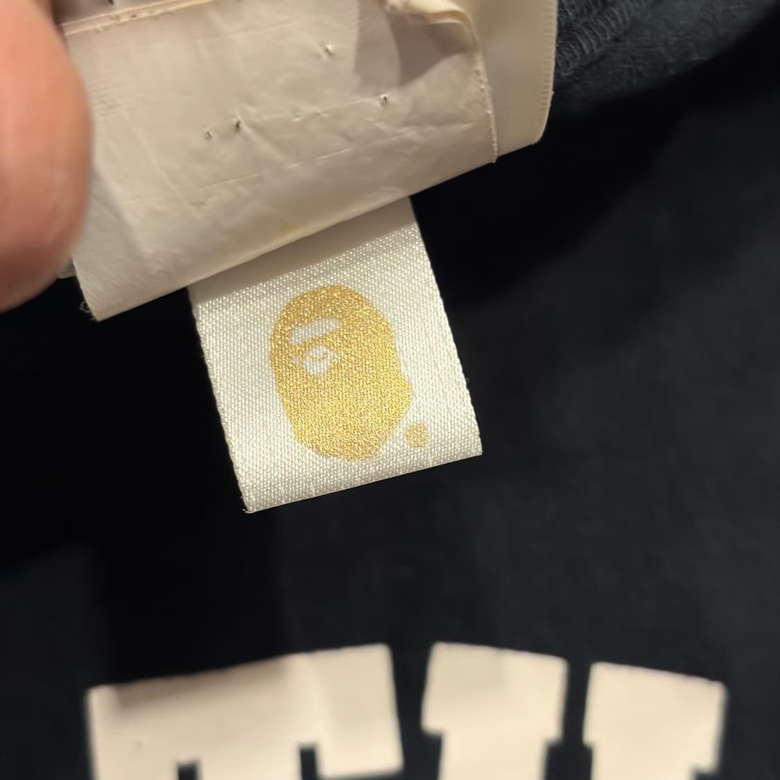 [S] 베이프 컬리지 블랙 멀티 카모 반팔 티셔츠 C977 상품이미지6