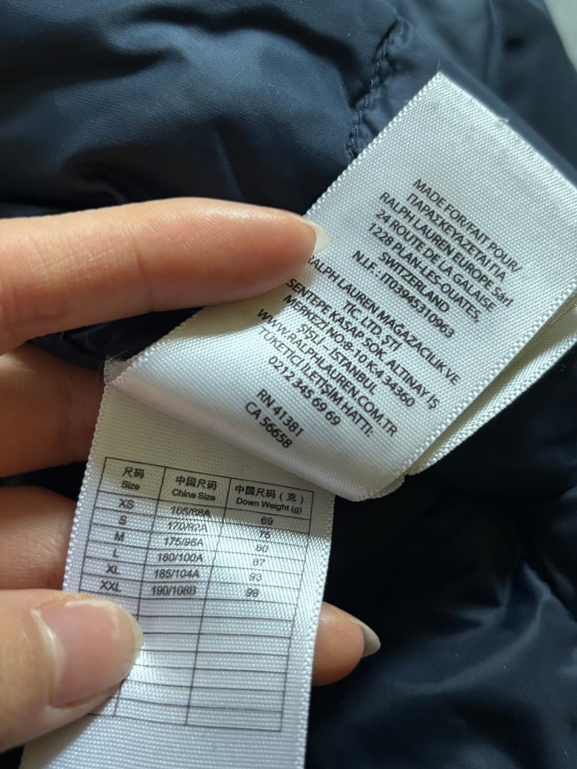 Polo 폴로 랄프로렌 신형라벨 레드포니 네이비컬러 후디드 덕다운 자켓 상품이미지8