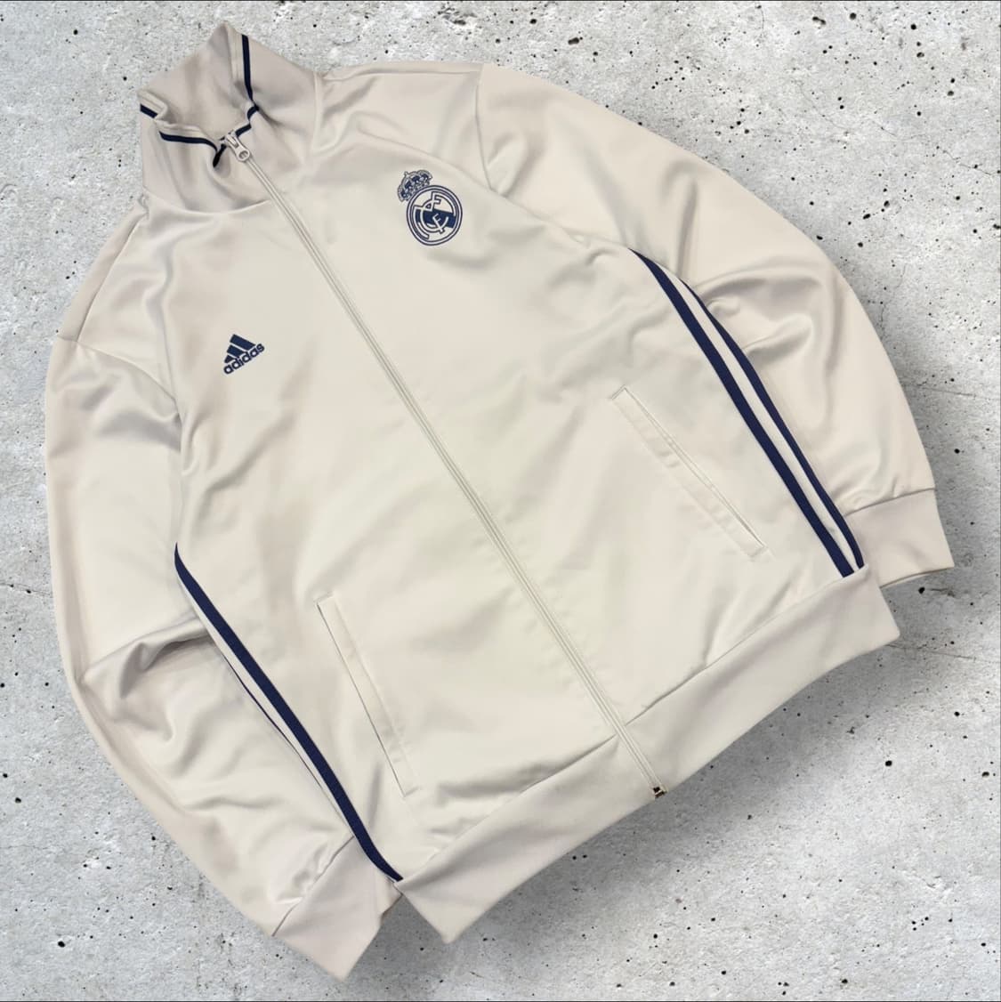 [M] 16s 아디다스 레알마드리드 트랙탑 화이트 져지 집업 C461 상품이미지1