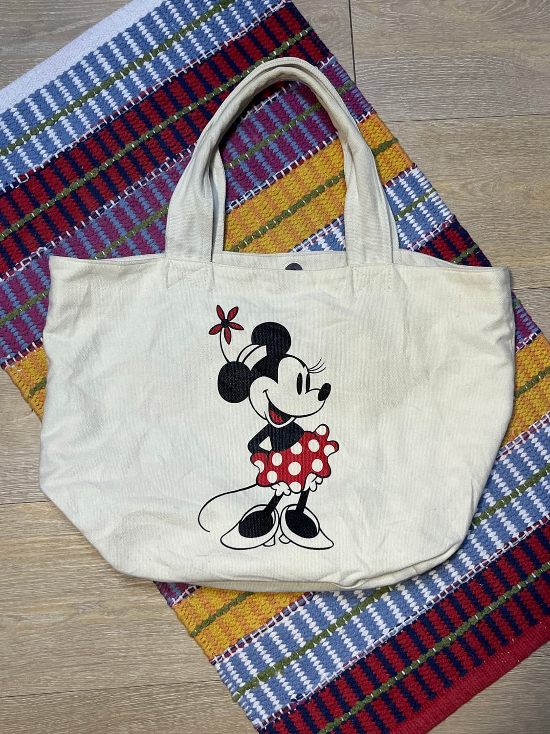 Disney 미니마우스 캔버스 토트백 상품이미지1