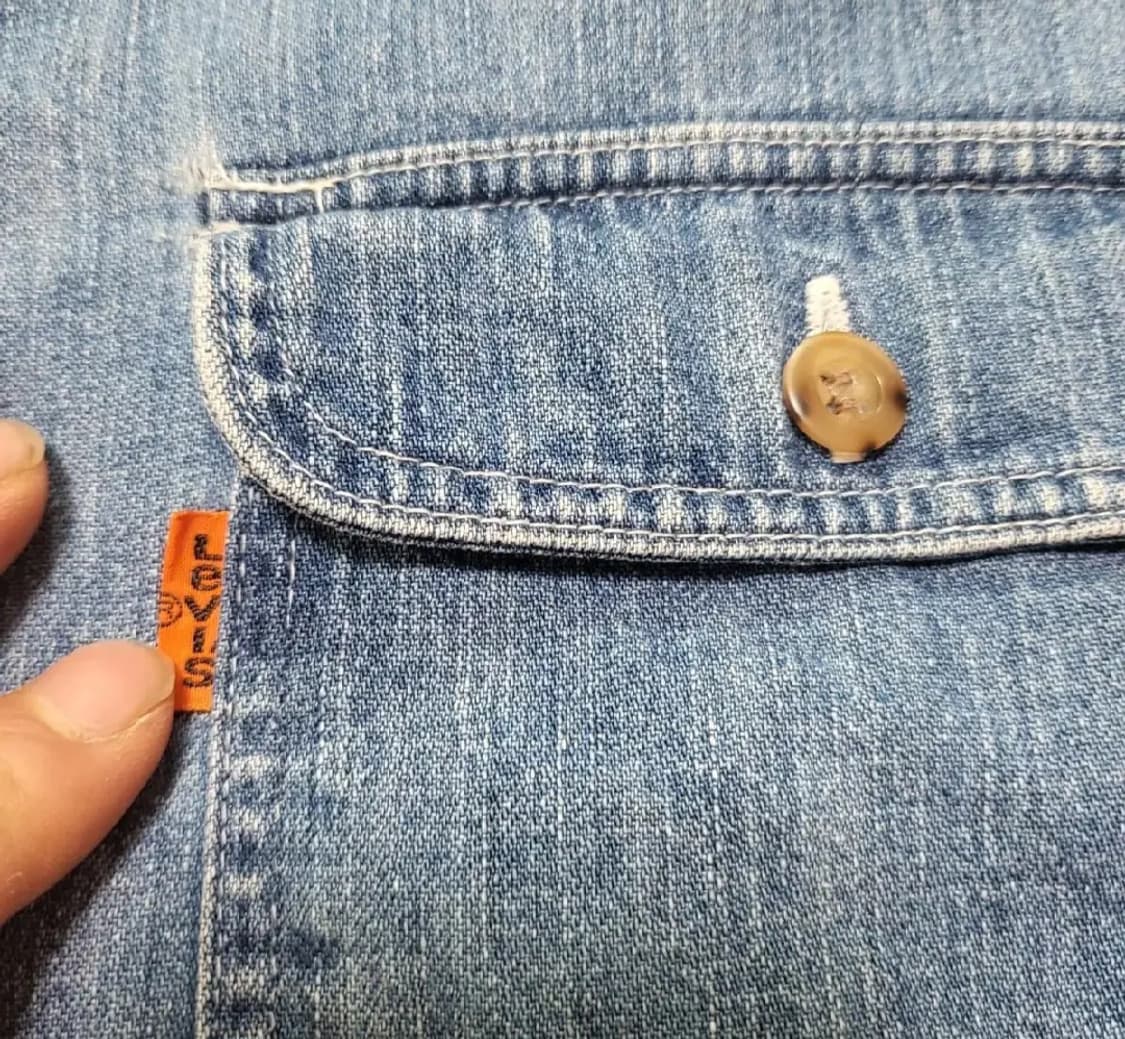 (L) LVC 60s OG 리바이스데님셔츠 리바이스오렌지탭 levis 상품이미지7