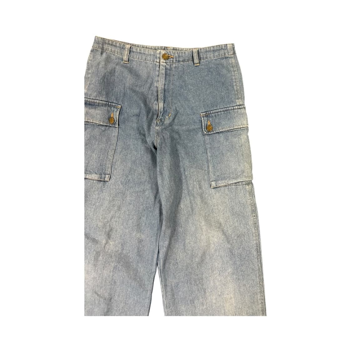W-L) 빈티지 JPN 라이트블루 멀티포켓 데님 카고팬츠 BD-059 상품이미지2
