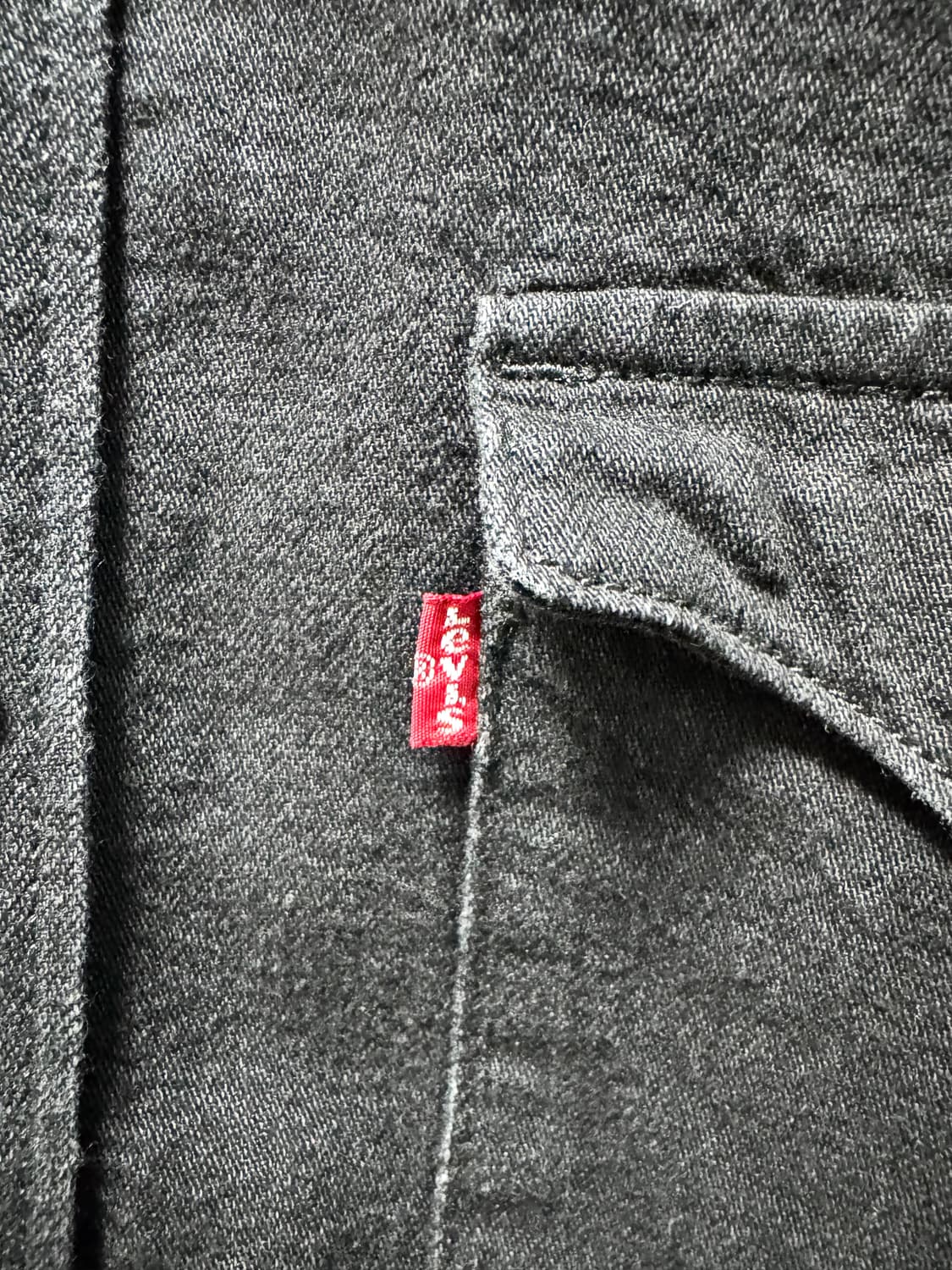 리바이스 블랙 데님 웨스턴셔츠 L 팝니다 상품이미지4