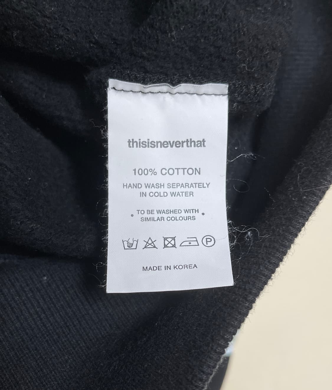 디스이즈네버댓 park 블랙 헤비웨이트 기모후드티 상품이미지6