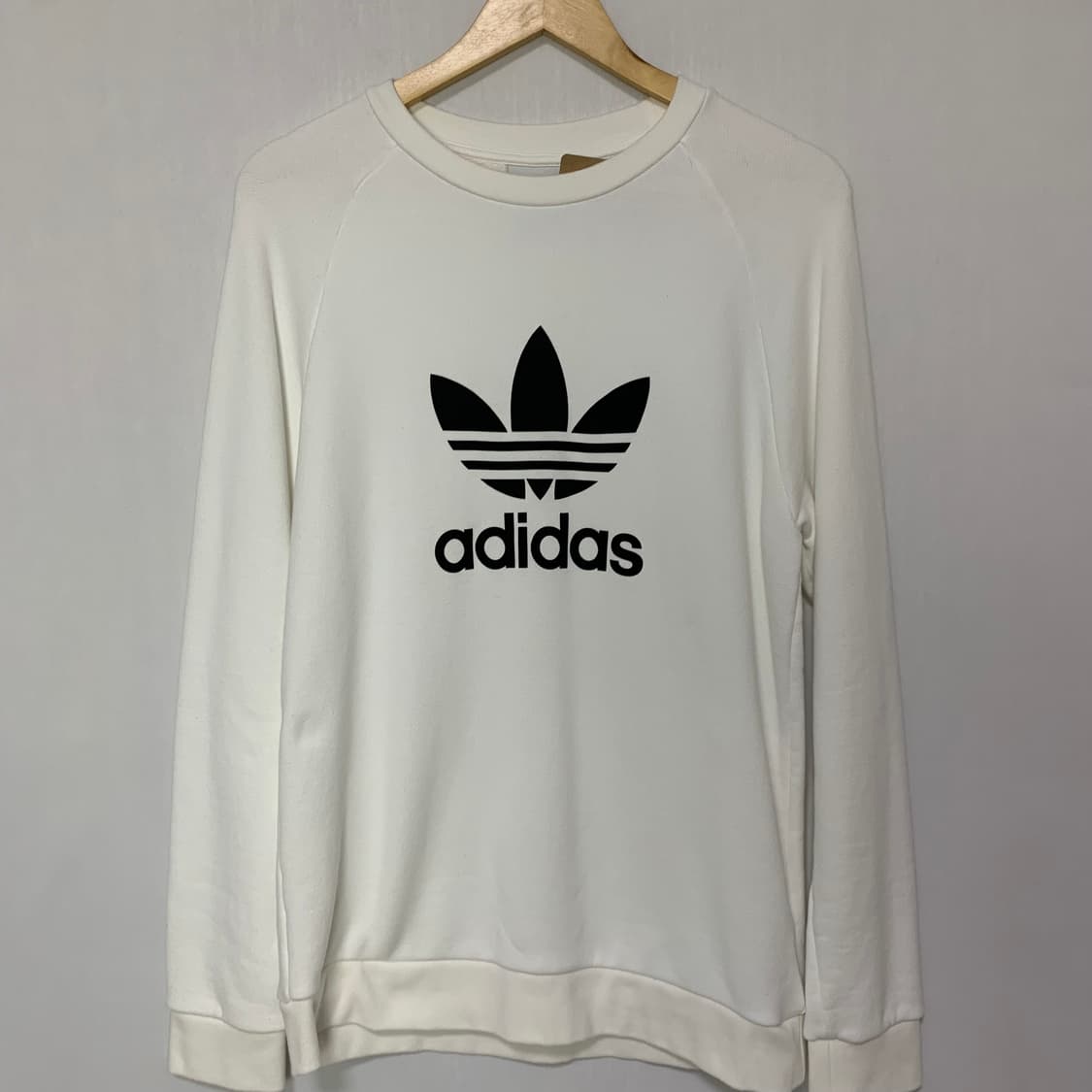 아디다스 트레포일 로고 프린팅 맨투맨 빈티지 아이보리 상품이미지2