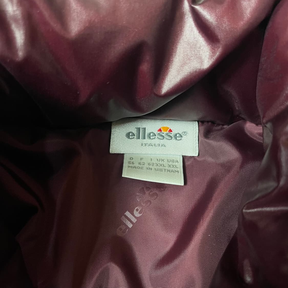 엘레쎄 버건디 구스 다운 패딩 XXL 상품이미지5