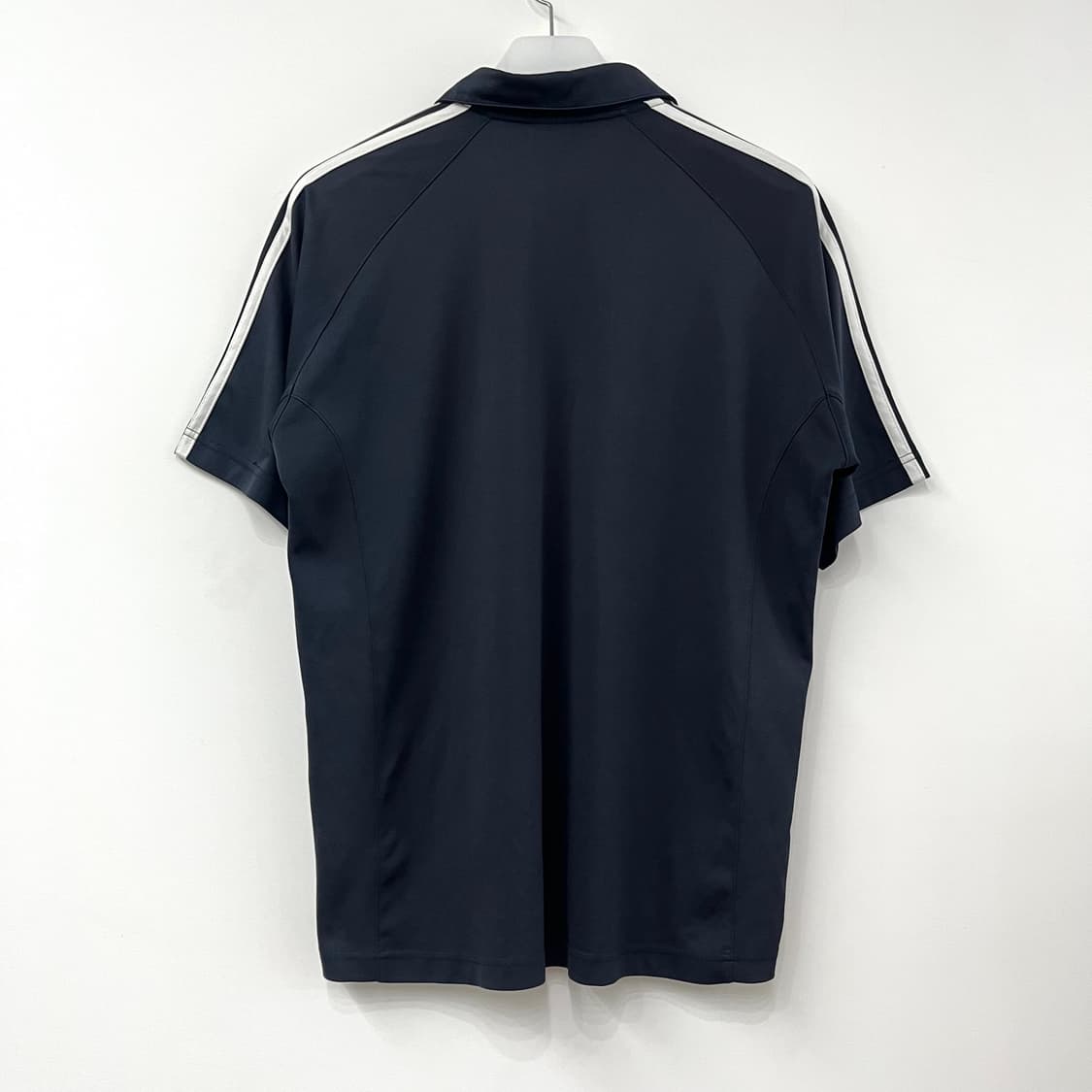 아디다스 자수로고 딥네이비 기능성 카라 반팔 티셔츠 상품이미지3