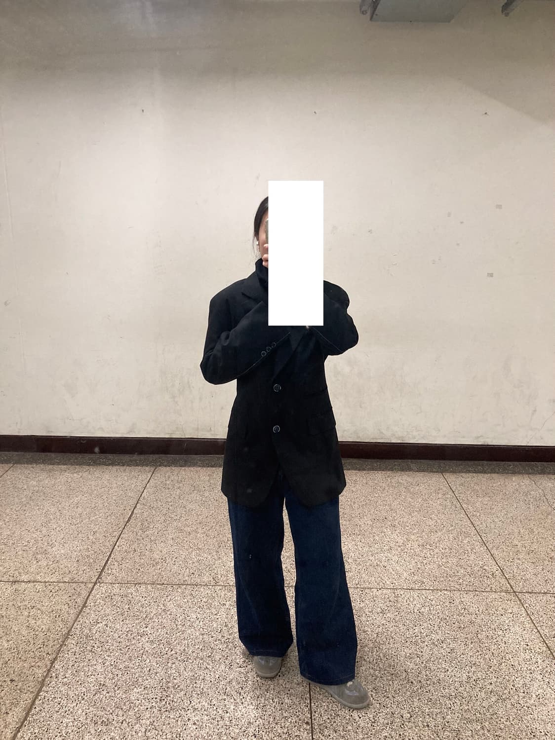 앤더슨벨 카티나 스티치 자켓 19S/S 블랙 (착샷 있음) 상품이미지7