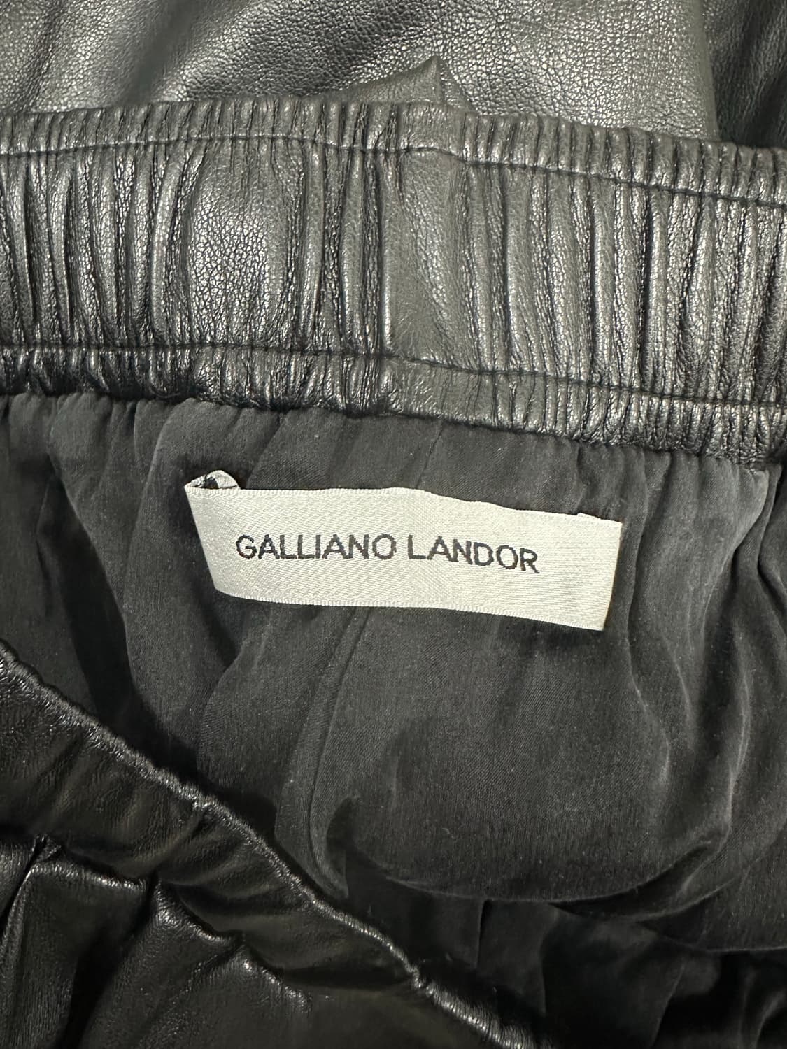 GALLIANO LANDOR 인조가죽 밴딩 팬츠 상품이미지9
