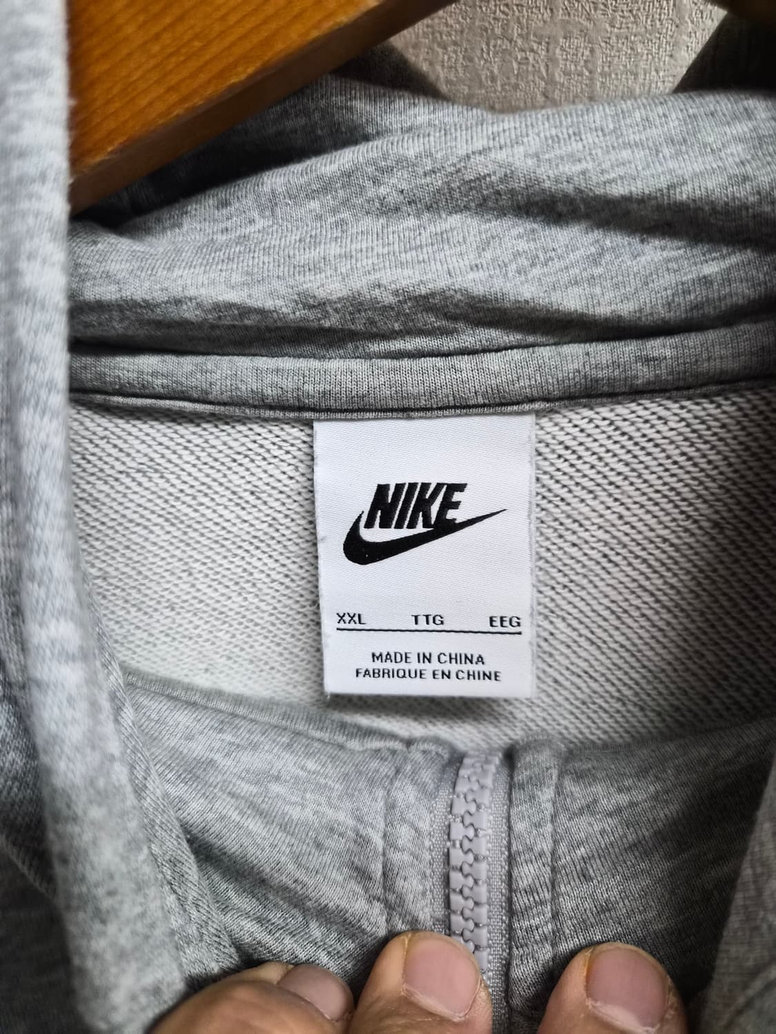 2XL) 나이키 후드집업 그레이 팝니다 상품이미지4