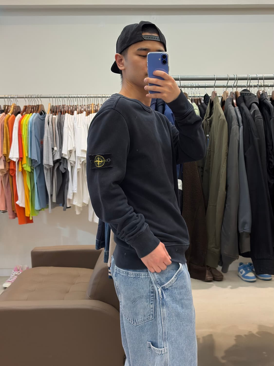 스톤아일랜드 와펜 맨투맨 상품이미지9