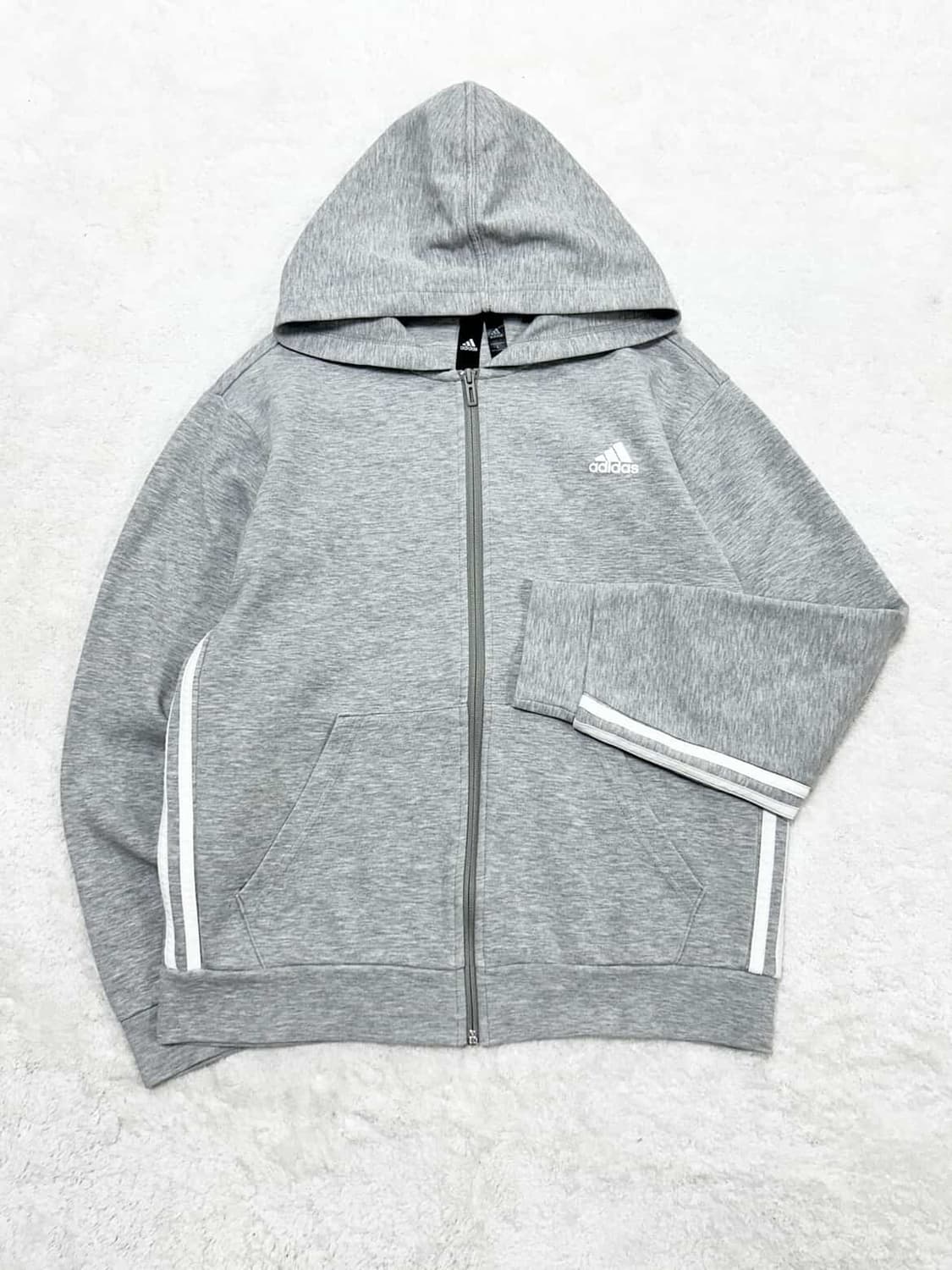 아디다스 그레이 삼선 후드집업 상품이미지6