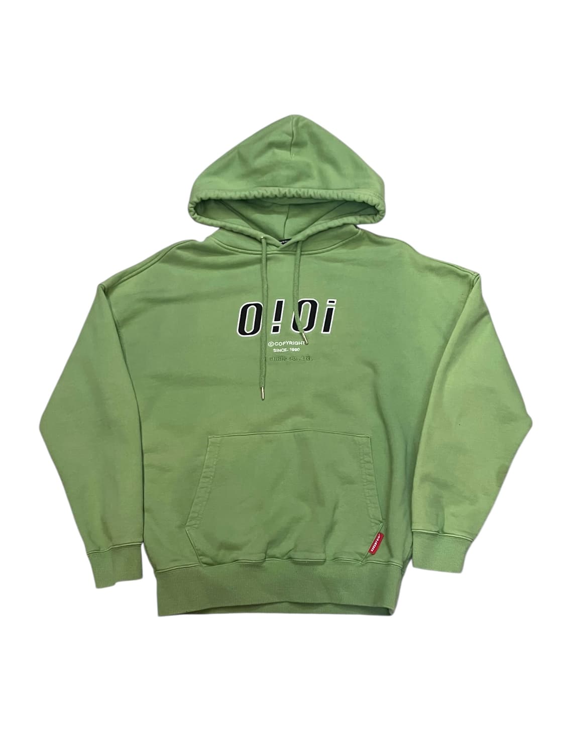 oioi 자수 로고 후드티 그린 M #csz4102 상품이미지3