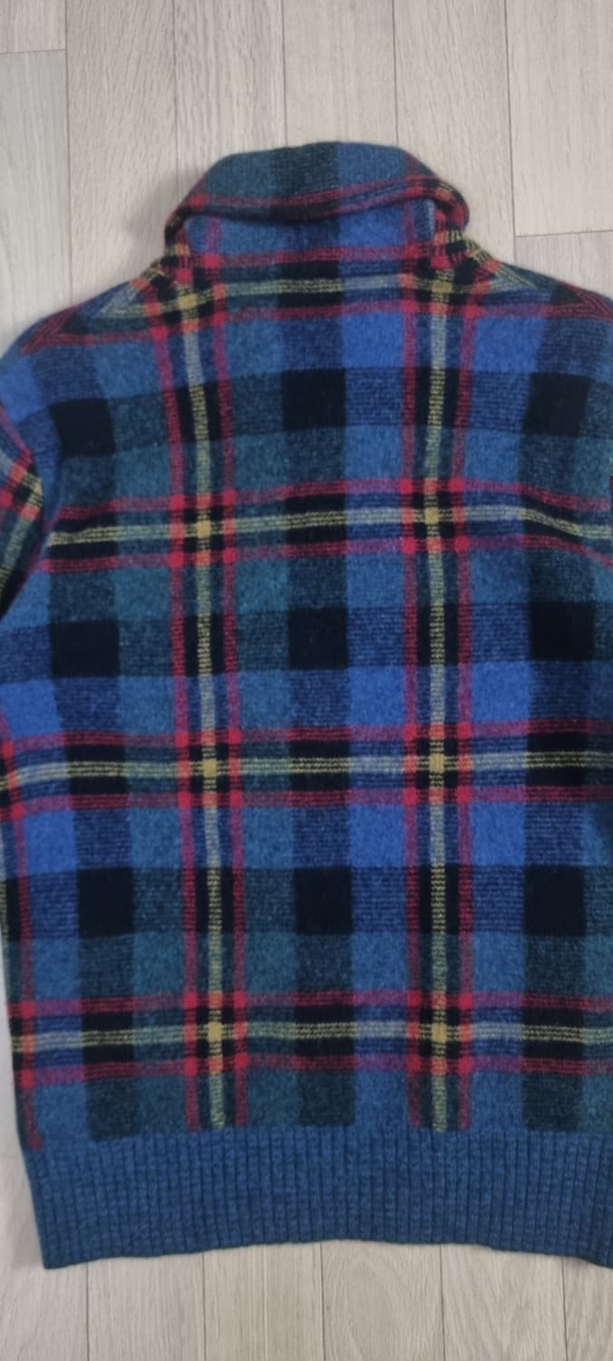 폴로랄프로렌 숄카라 ,가죽패치 양모100 니트 M _ 여성,실측확인 상품이미지6