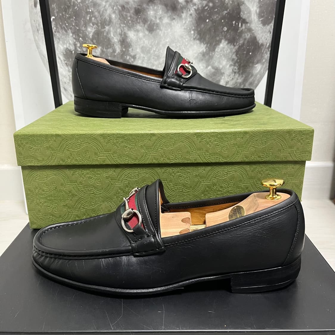 정품 42) 구찌 홀스빗 삼선 구두 로퍼 270~275 상품이미지1