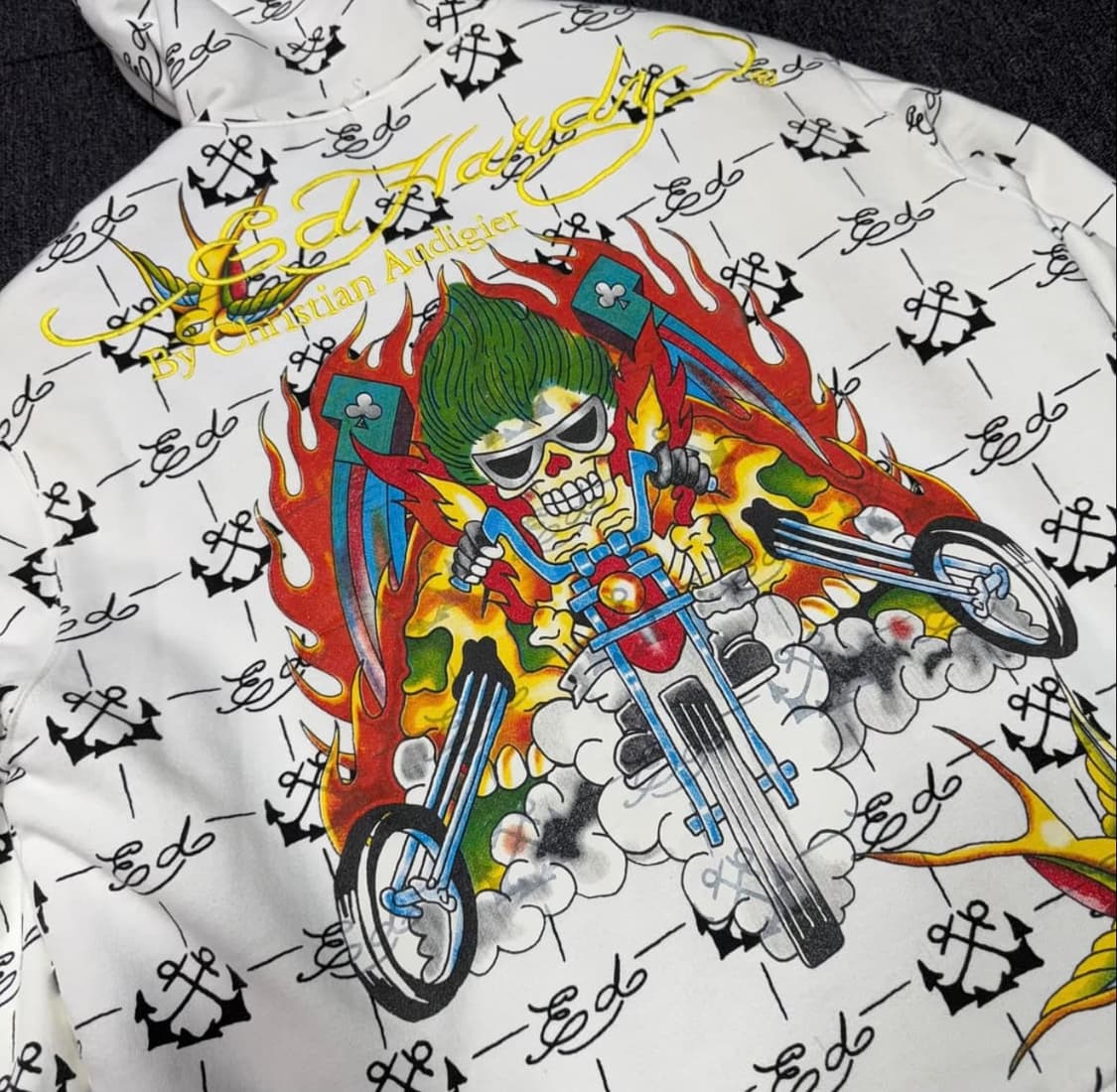 Ed Hardy 에드하디 타투 퍼 후드집업 XL 상품이미지9