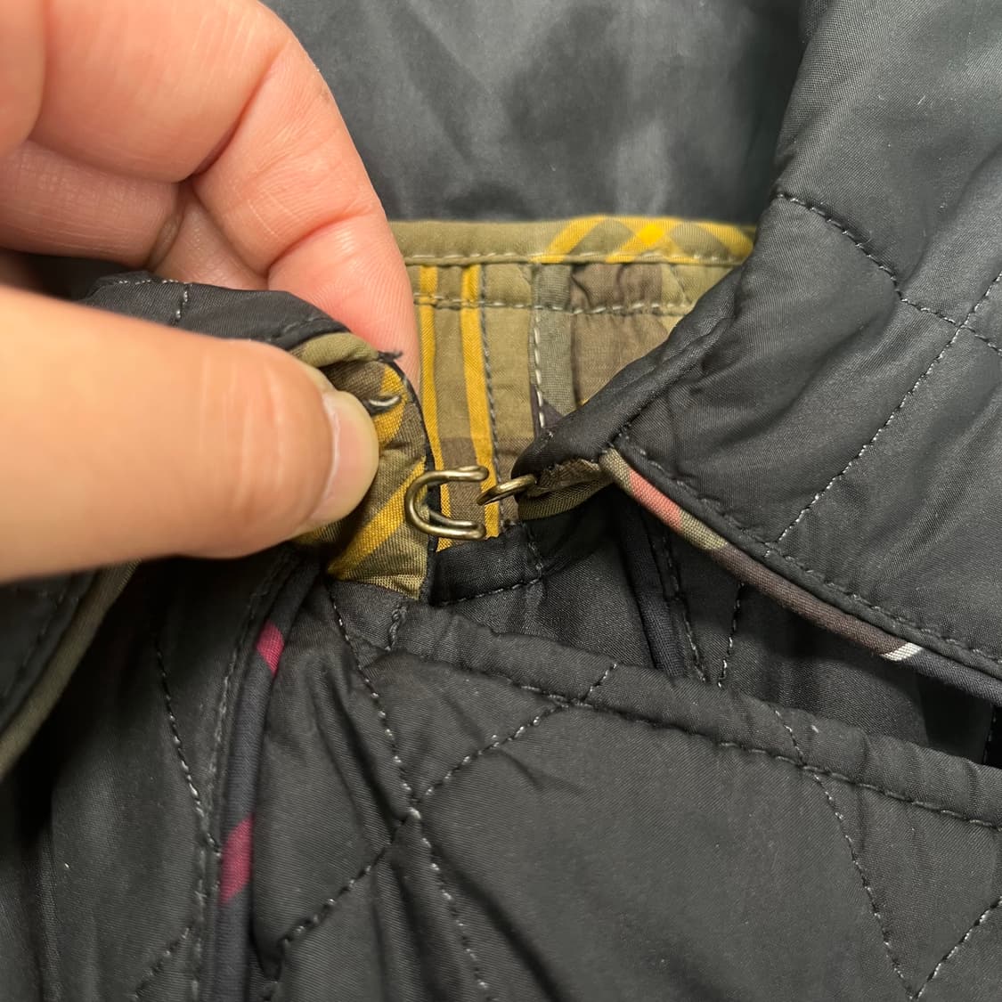 W 95 바버 퀄팅 벨티드 자켓 상품이미지3