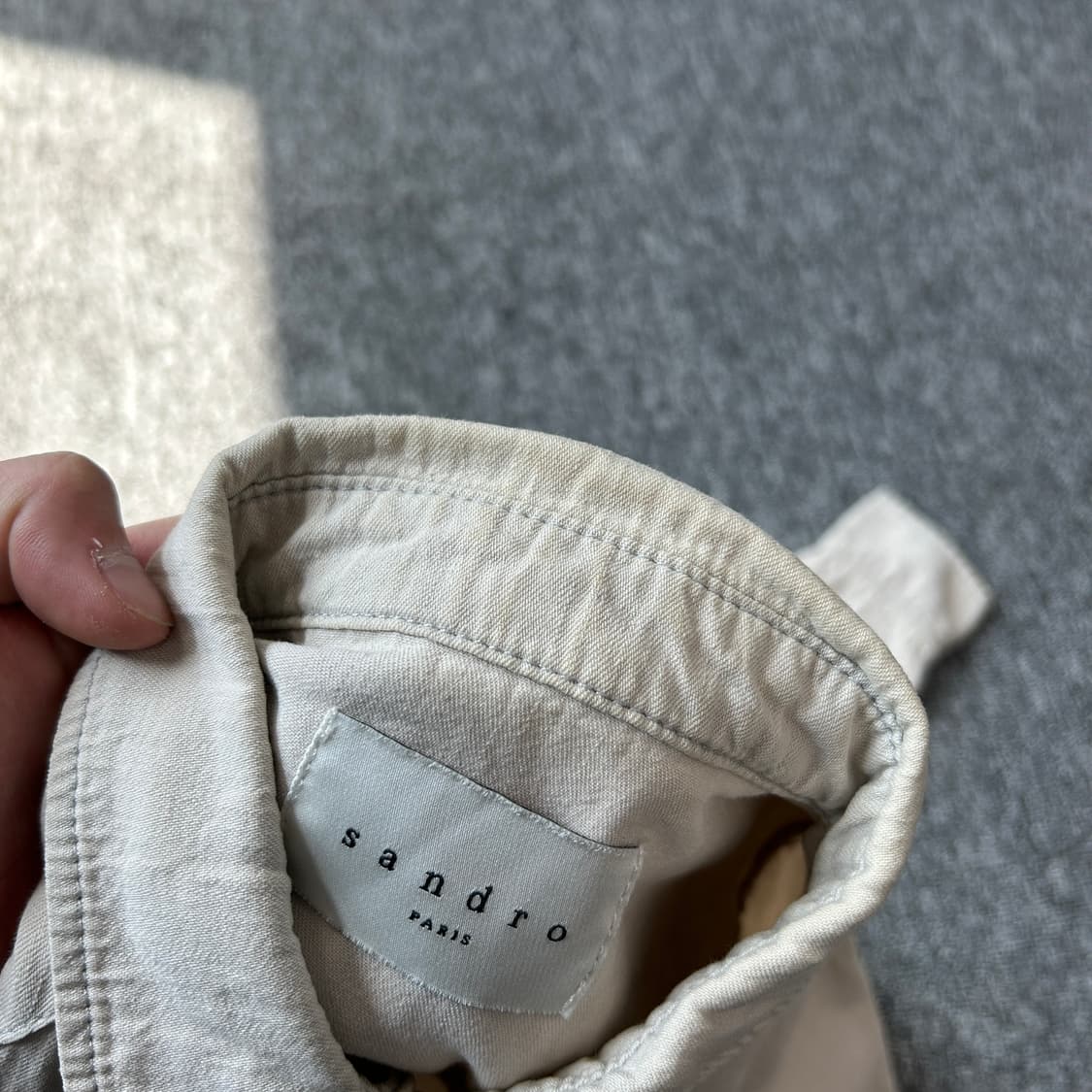 산드로 웨스턴 베이지 셔츠 상품이미지6