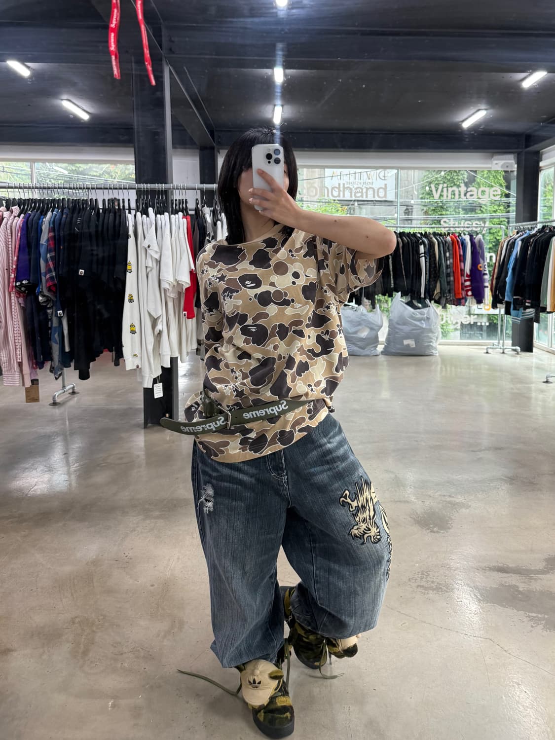 베이프 스타 카모 반팔 상품이미지1