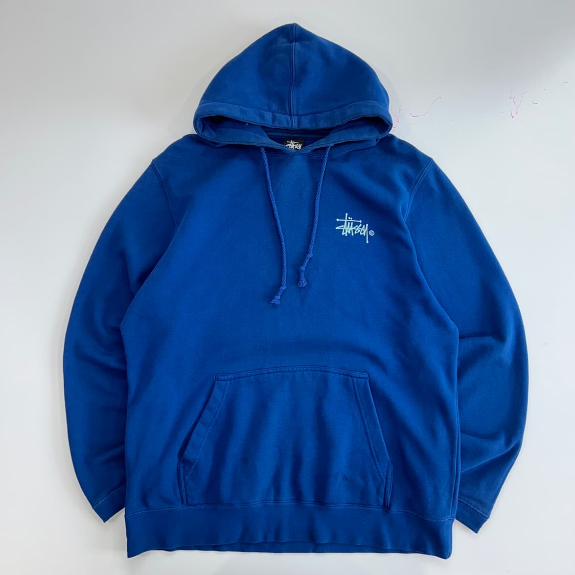 Stussy 스투시 민트로고 딥블루 후드티 상품이미지3