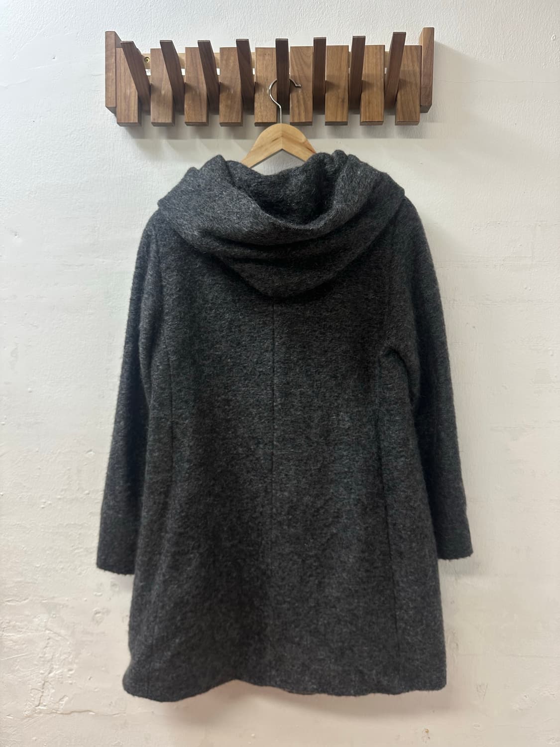 SANYO 산요 Mohair Wool Blend Hooded Coat 상품이미지4