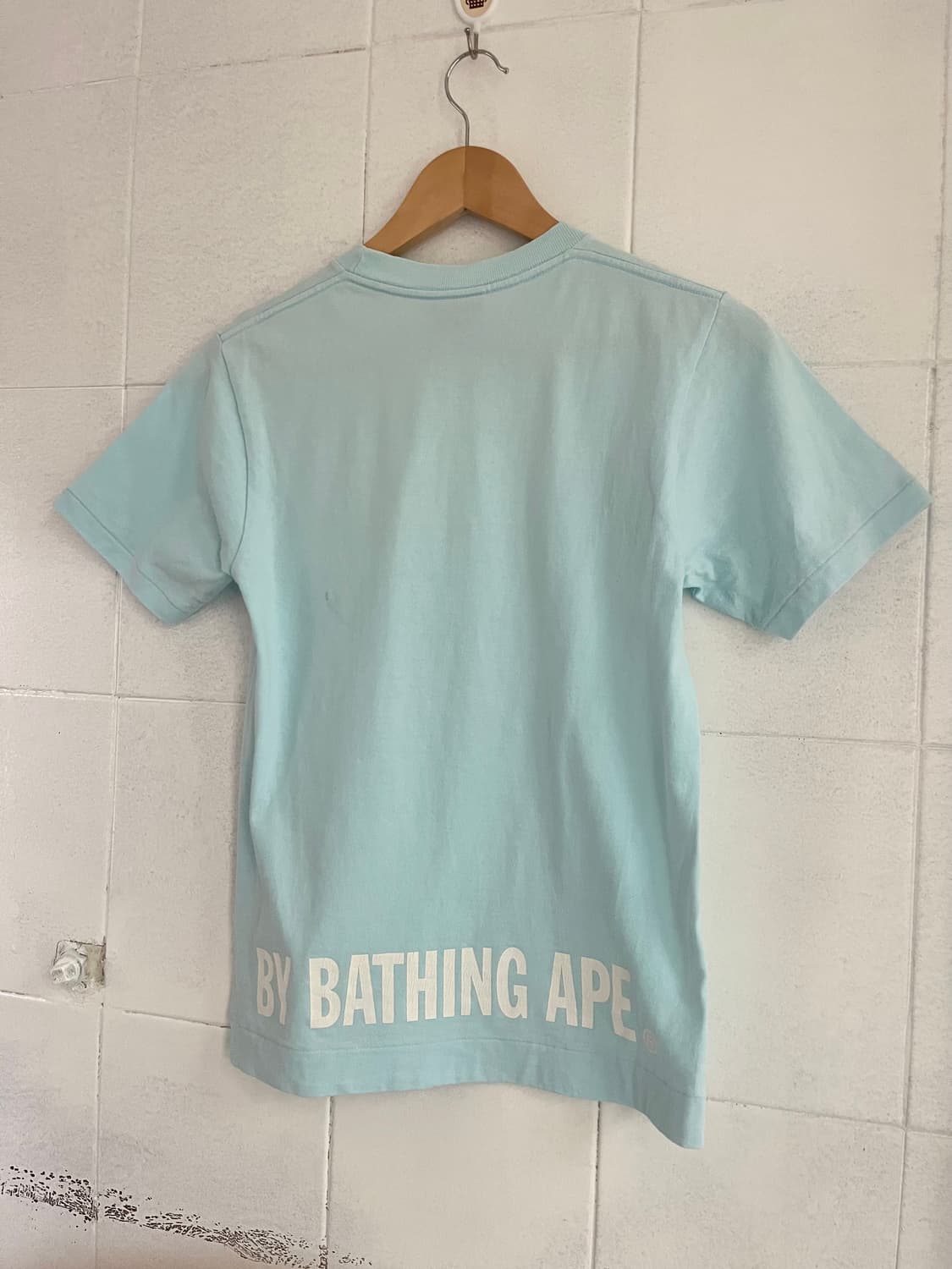 90's A bathing ape t-shirts 하늘색 상품이미지6