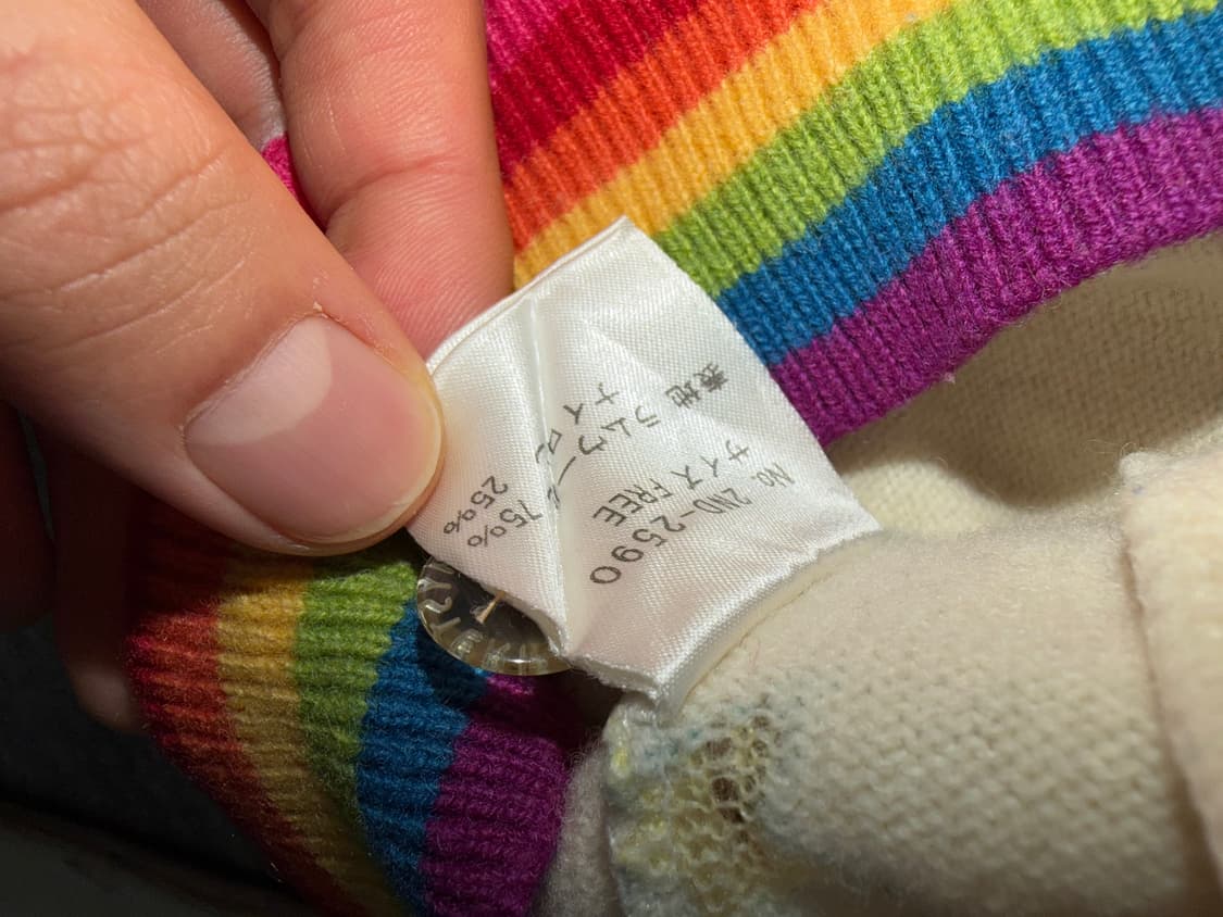 90’sHysteric Glamor RainbowRib Star Knit 상품이미지3