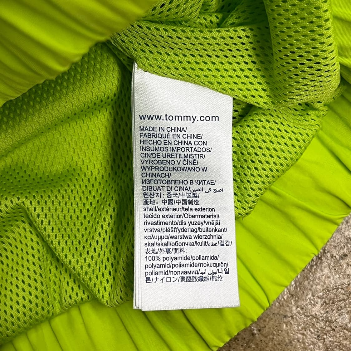 [정품/L] 타미힐피거 형광색 아노락 바람막이 b10 상품이미지6