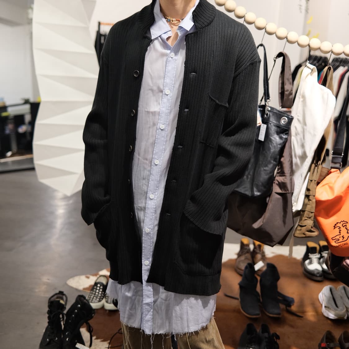설밤 18ss 버튼 디테일 텐셀 셔츠 상품이미지5