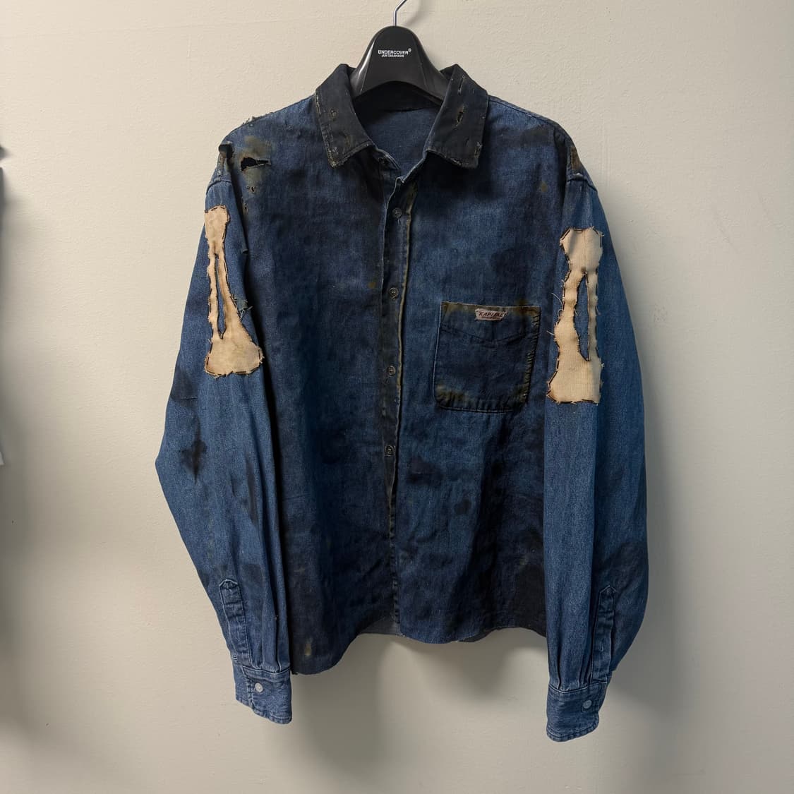 빈티지 코팅왁스 커스텀 데님자켓  상품이미지2