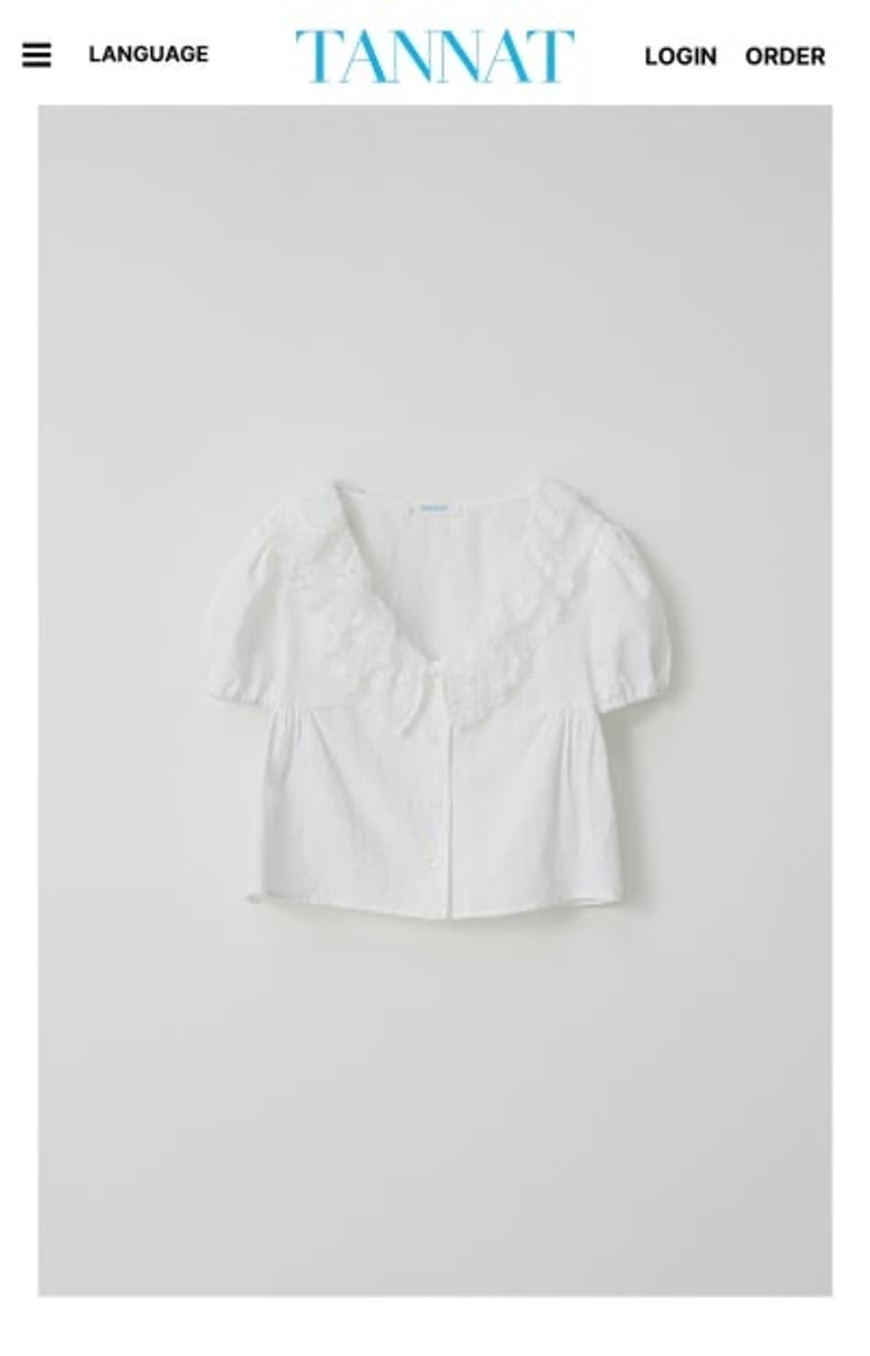 타낫 비올라 프릴 블라우스 상품이미지1