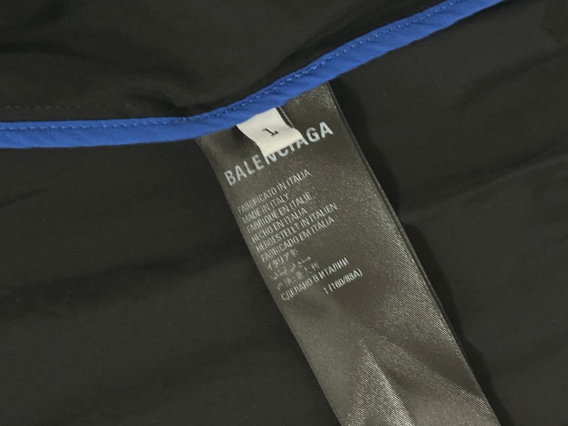 (1) 발렌시아가 3B 스포츠 아이콘 트랙 셔츠 자켓 블랙 블루 상품이미지3