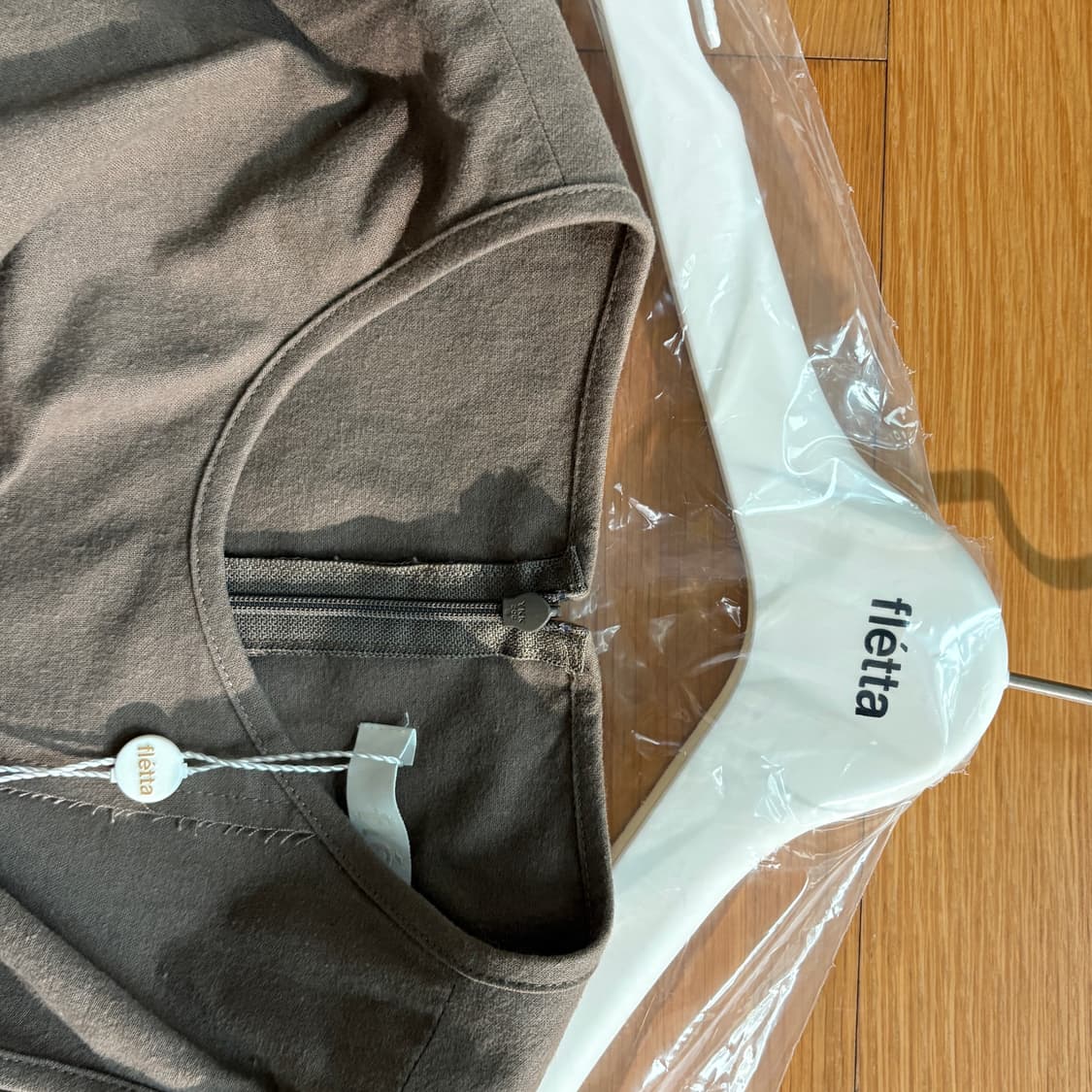 플레따 Ribbon Sleeveless Dress 모카 상품이미지6