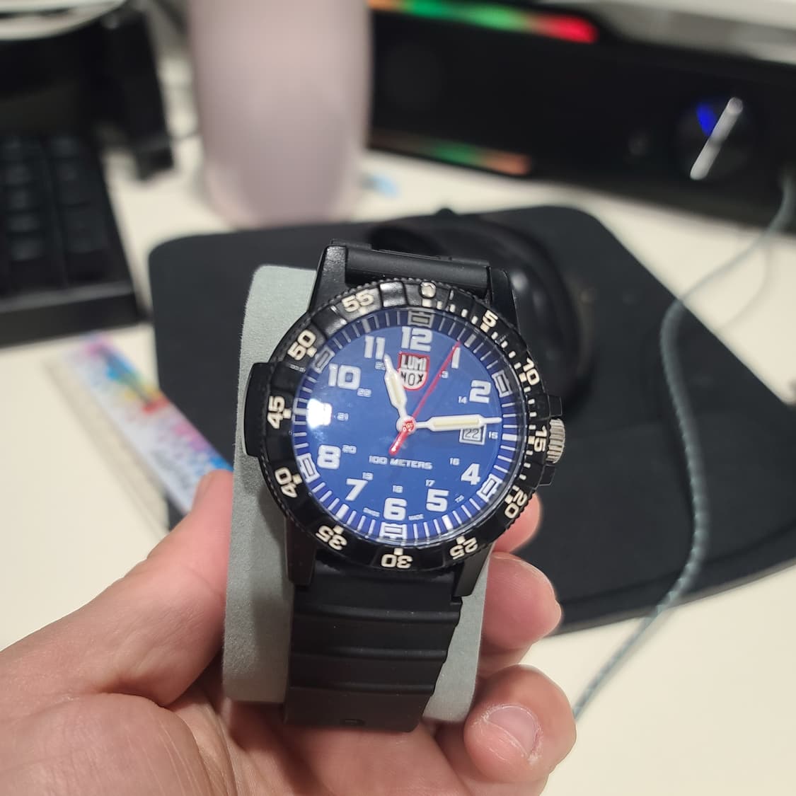 루미녹스  위에야광떨어짐 시계단품  고장x 팝니다! 상품이미지1