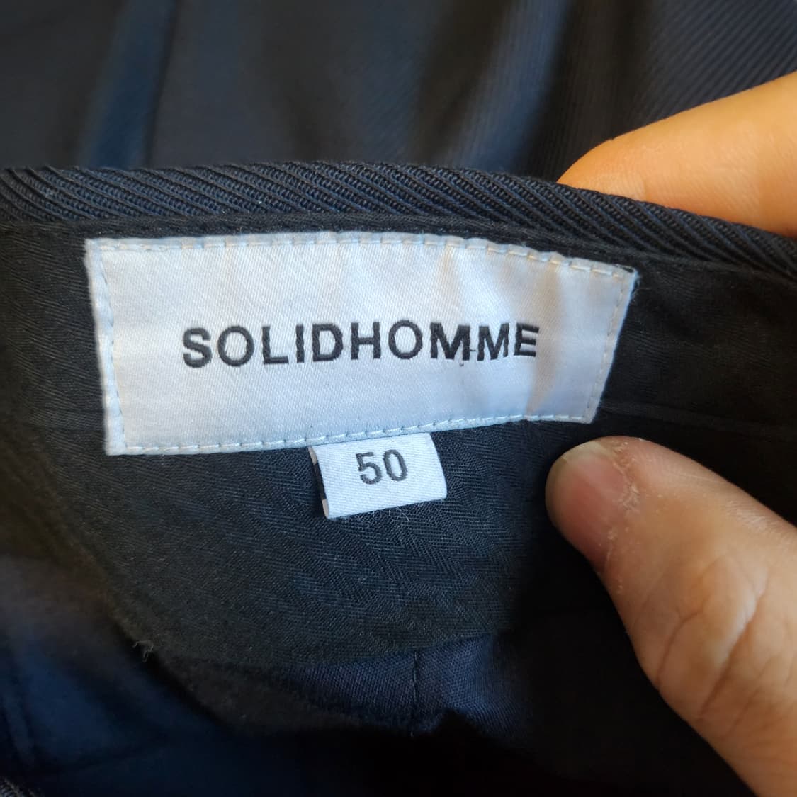 솔리드옴므 울 슬랙스 50사이즈 상품이미지4