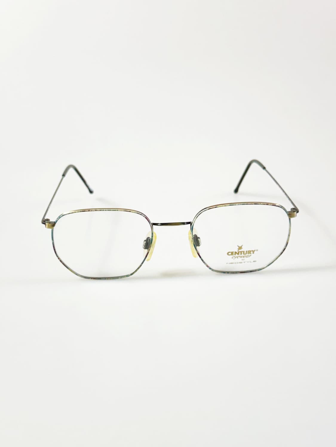 90s CENTURY EYEWEAR 마블 슬림 스퀘어 빈티지 안경 상품이미지1