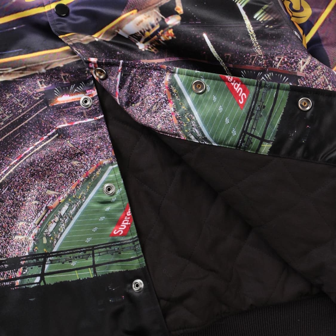 슈프림 22ss 미첼 & 네스 스타디움 새틴 바시티 자 상품이미지6