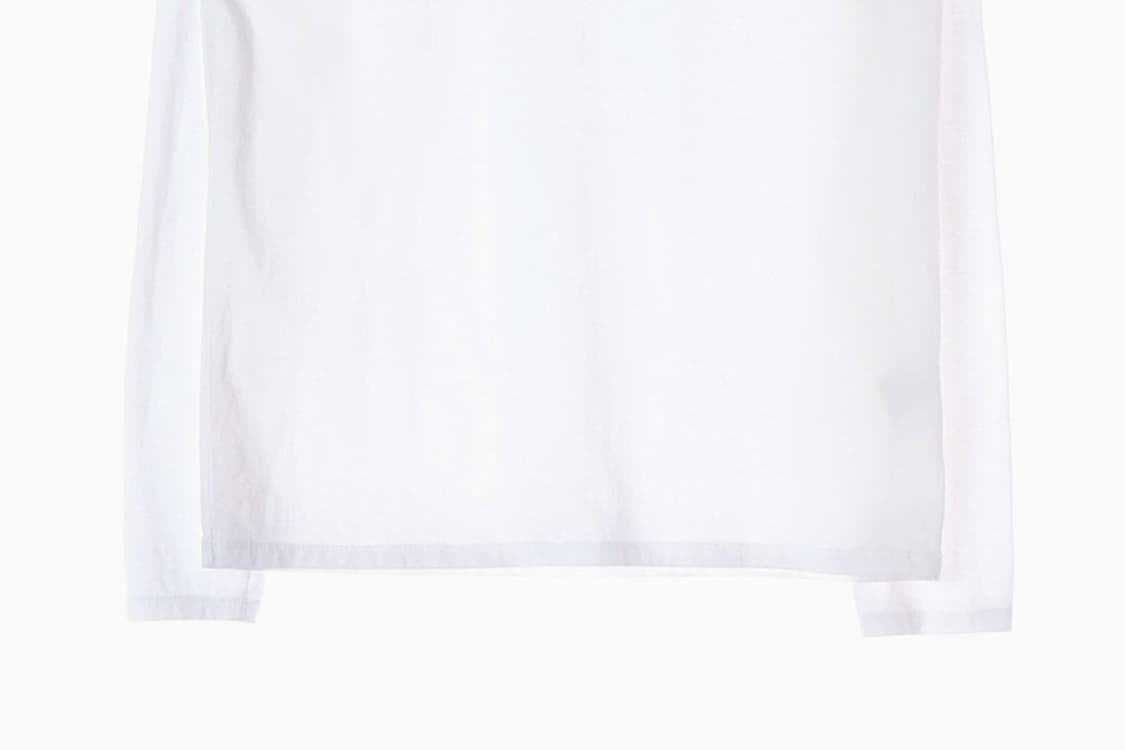 라코스테 피마코튼 롱슬리브 티셔츠 화이트 S 상품이미지5