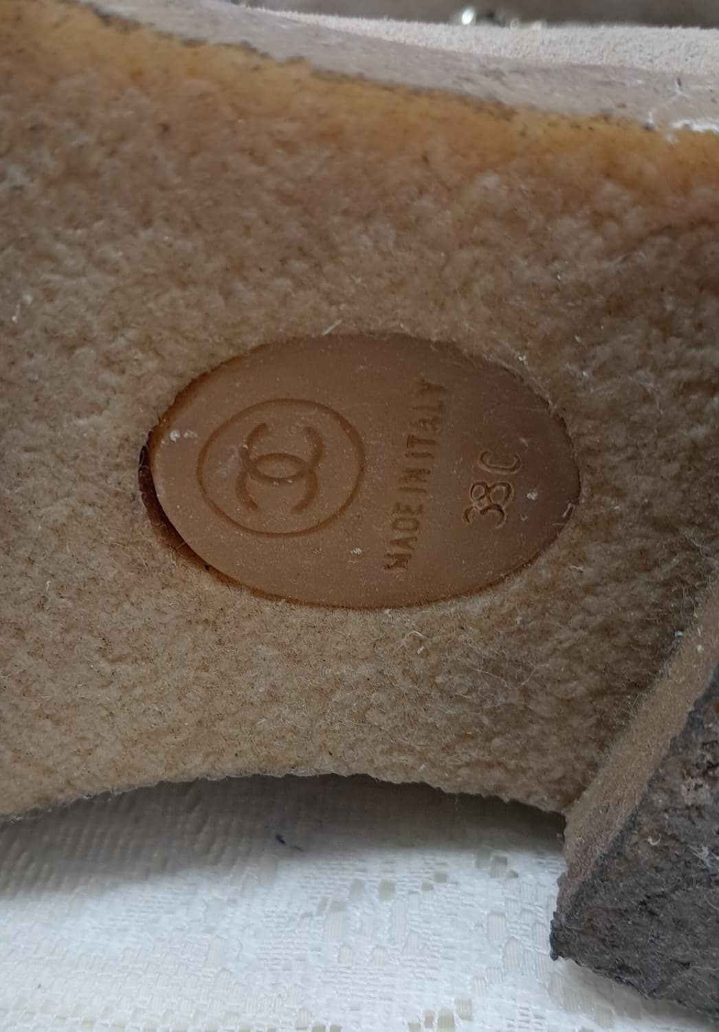 샤넬 스웨이드 캡 토 자퍼 앵클부츠 38 상품이미지7