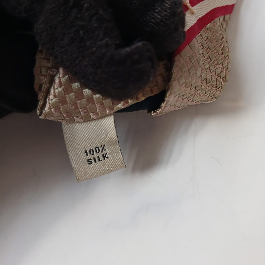 버버리 실크 골드 스트라이프 넥타이 8.8cm A등급 A19800 상품이미지9