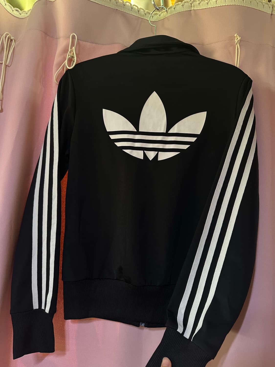 아디다스져지 아디다스 파이어버드 블랙 트랙탑 불꽃져지 집업 상품이미지1